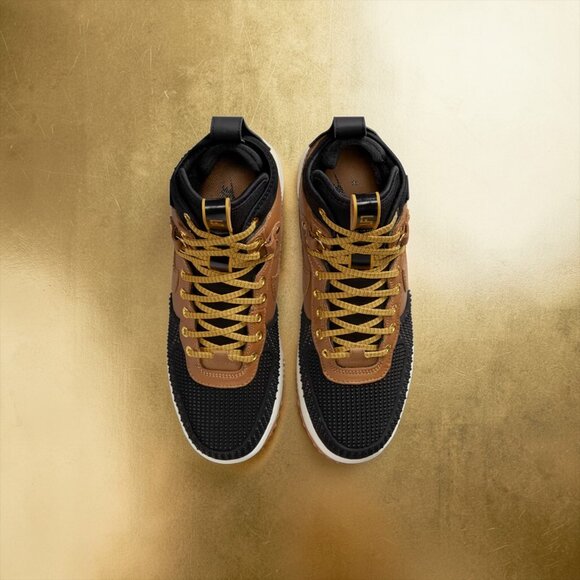 Nike Lunar Force 1 - Men\'s Winterized Duckboot in Ale Brown/Goldtone/Black main image 4